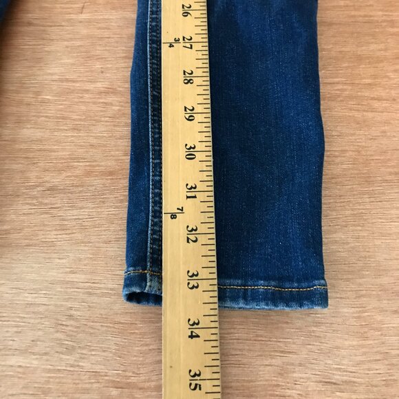 Rag & Bone Cate Mid Rise Ankle Skinny Jean Women 25 Blue Dark Wash Stretch - Picture 6 of 12